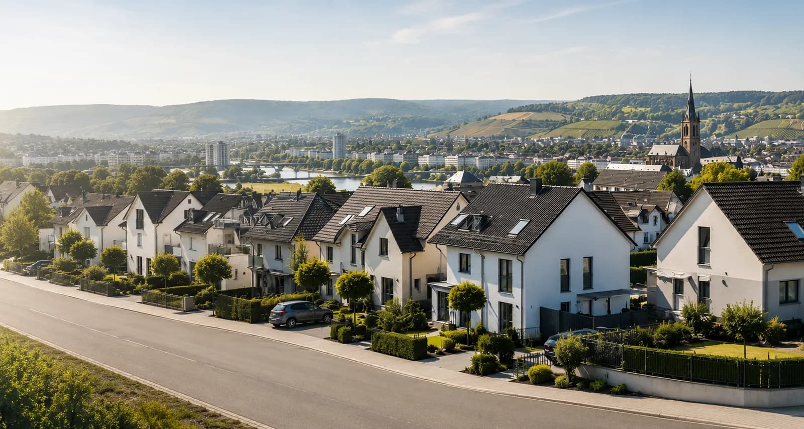 Wohnhäuser in gewachsener Siedlungslage